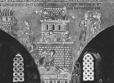 The Construction of the Tower of Babel by Sicilian School